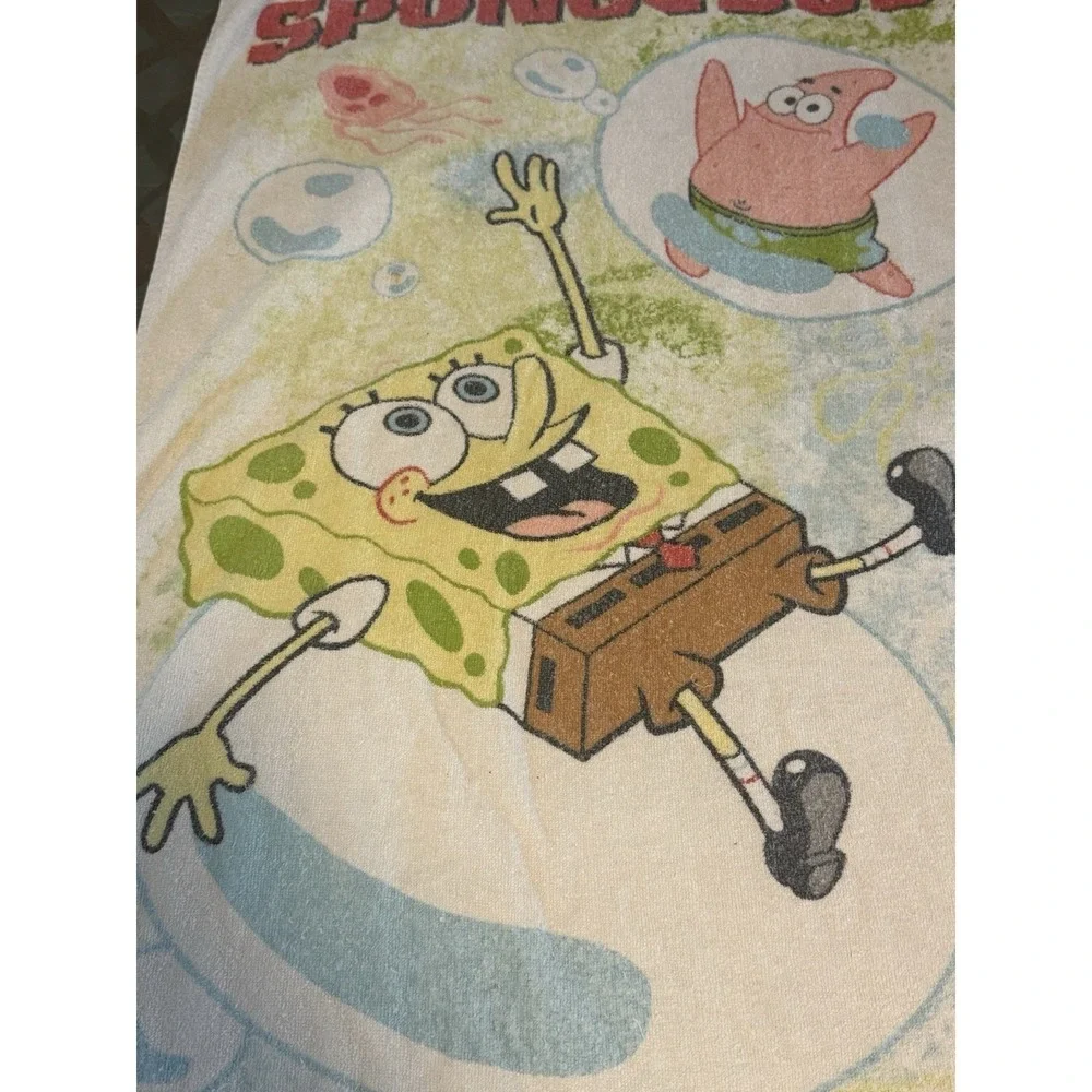 Spongebob Vintage Beach Towel Franco 2002 Patrick Squarepants Nickelodeon